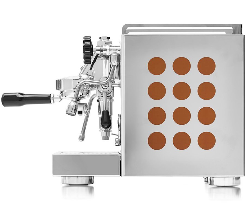 Rocket Appartamento Kupfer Seitenansicht Espressomaschine